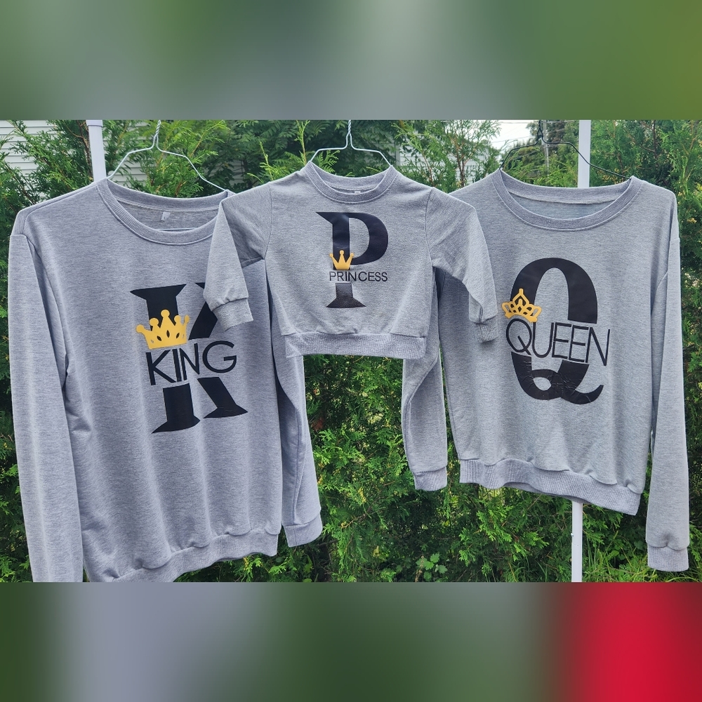 King, Queen, Princess Sweater set